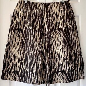 NWT Grace Elements Animal Print Skirt Size 10